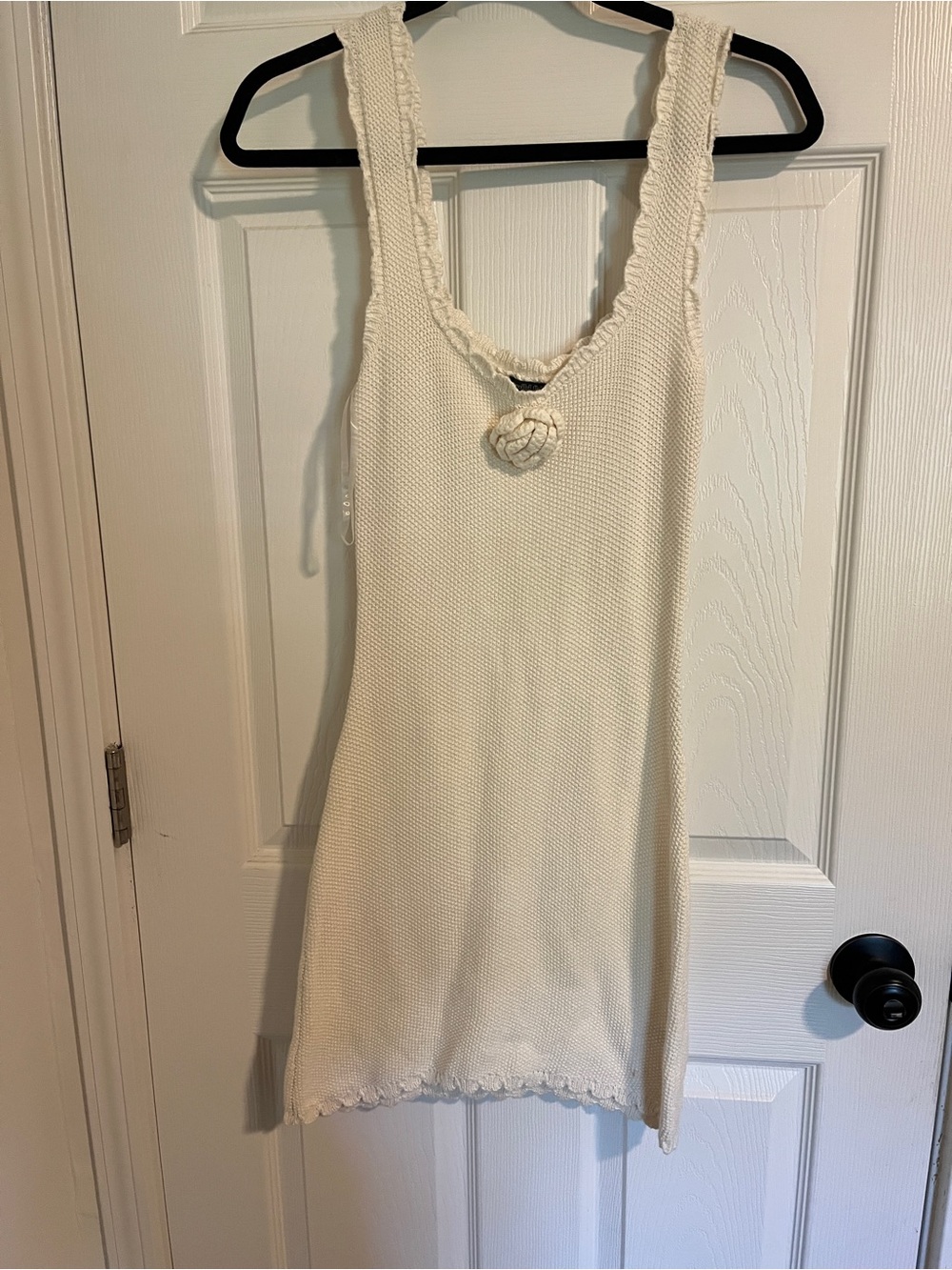 wild fable white knit rose dress
